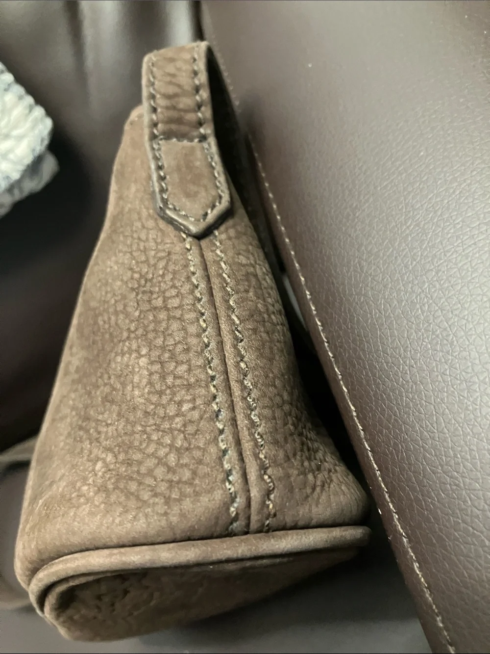 Coach Vintage Sonoma Small Zip Nubuc Bag Brown 4945